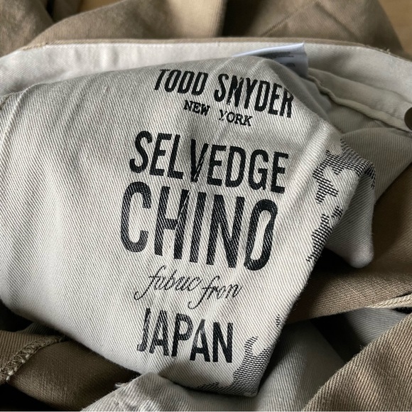 Todd Snyder Selvedge Chino Pants Japanese fabric 35187 - Picture 14 of 14